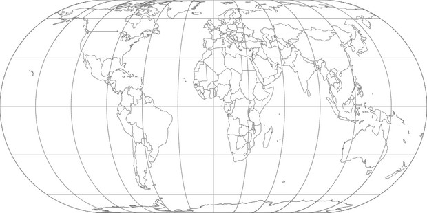 World Map-Eckert IV Projection