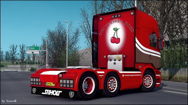 Scania V8 Cherry ETS 2
