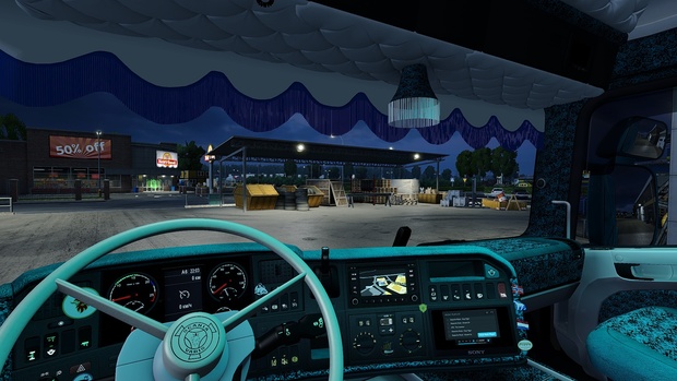 Scania RJL Blue Custom / Holland / Danish Interior ETS 2