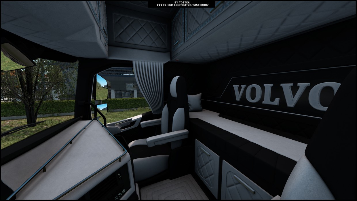 Interior Volvo FH 16 B&W ETS 2 #5 - TosteR007 Custom