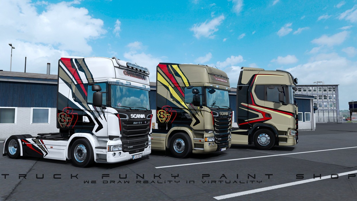 Combo chimera skin pack scania s next gen rjl ets 2 toster007 custom