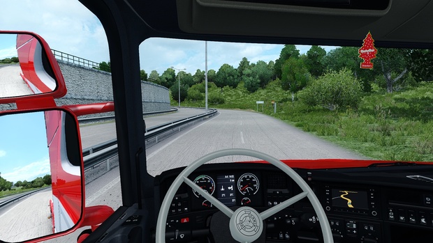Scania V8 T Red Custom ETS 2 + Trailer
