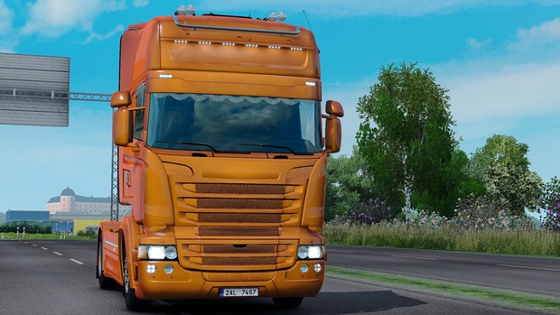 Scania RJL Custom Holland / Danish / Orange Interior ETS 2