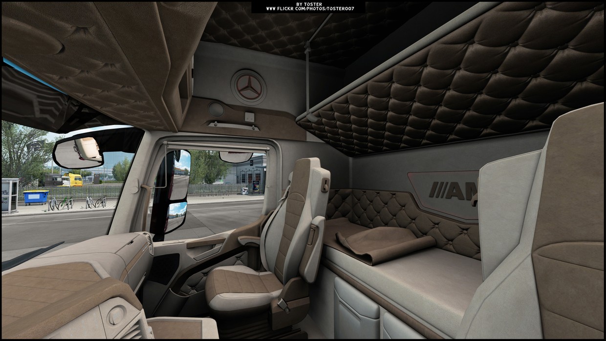 ets 2 интерьер mercedes mp4