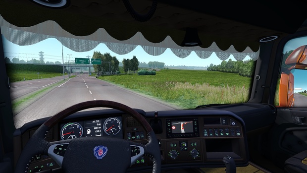 Scania RJL Custom Holland / Danish / Orange Interior ETS 2