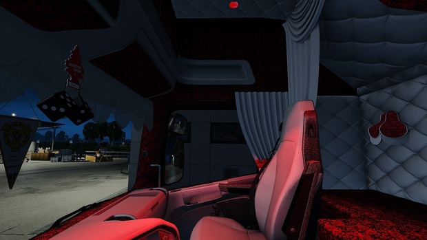 Scania RJL RED Custom / Holland / Danish Interior ETS 2