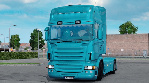 Scania RJL Blue Custom / Holland / Danish Interior ETS 2
