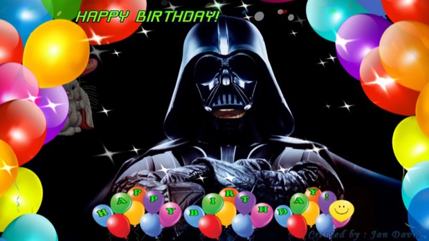 Star Wars Darth Vader sings Happy Birthday 2U