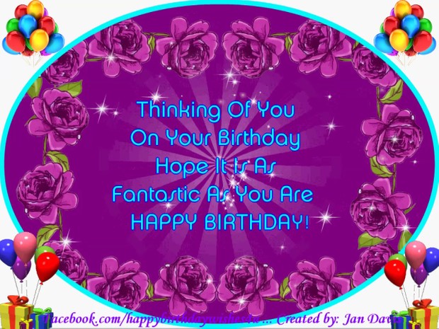 Thinking of You Happy Birthday Wishes