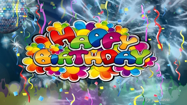 Disco Party Happy Birthday