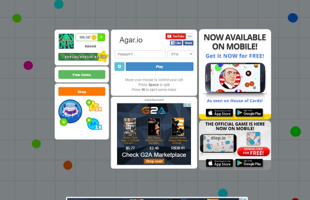 agar io level 100 account 100 000 coins