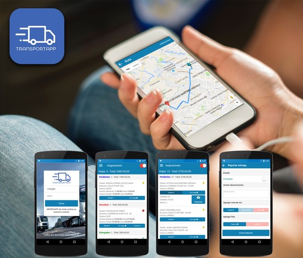 Transportapp Ionic Full App + Backend (PHP) + MySql DB + SourceCode