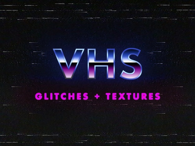 VHS Glitches and Textures Overlay Pack