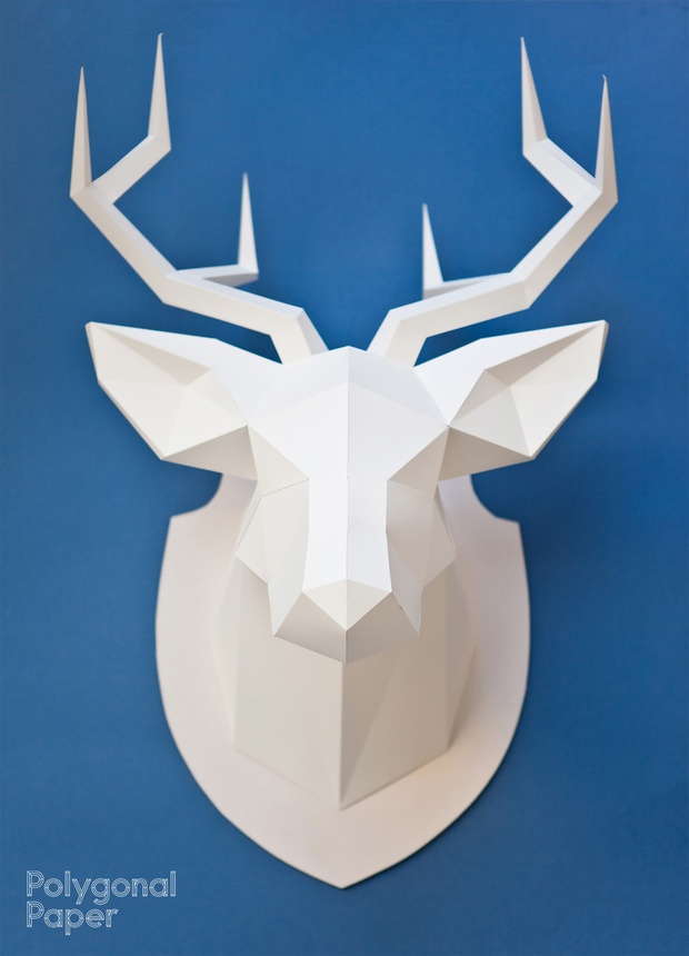 2D Deer Head Template (With manual on English)
