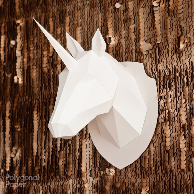 2D Unicorn Head Template RUS/ENG/ESP/FRA