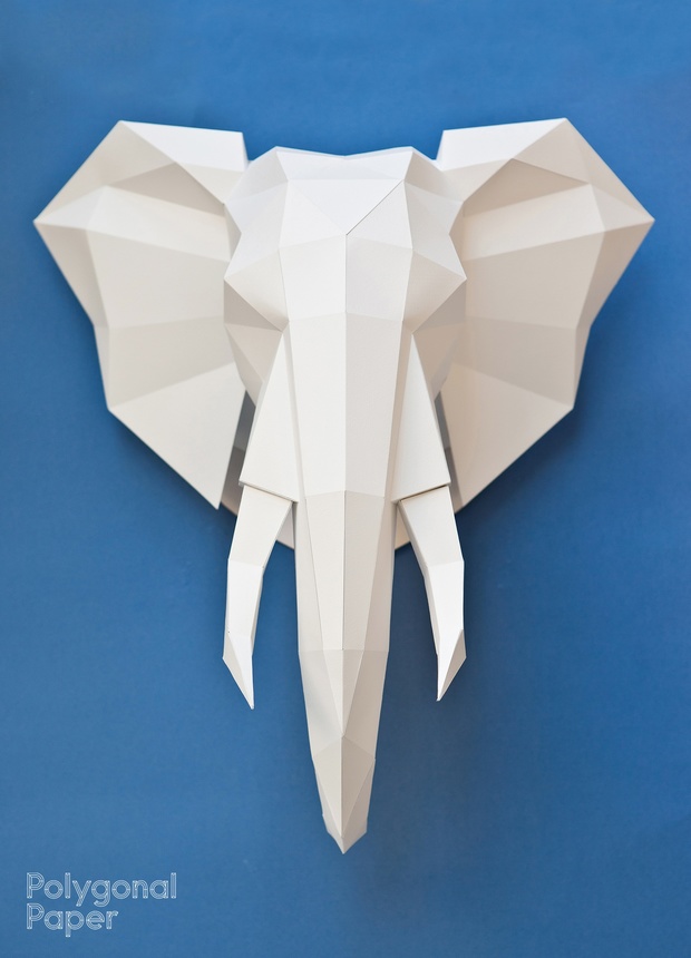 2D Elephant Head Template (With manual on English)