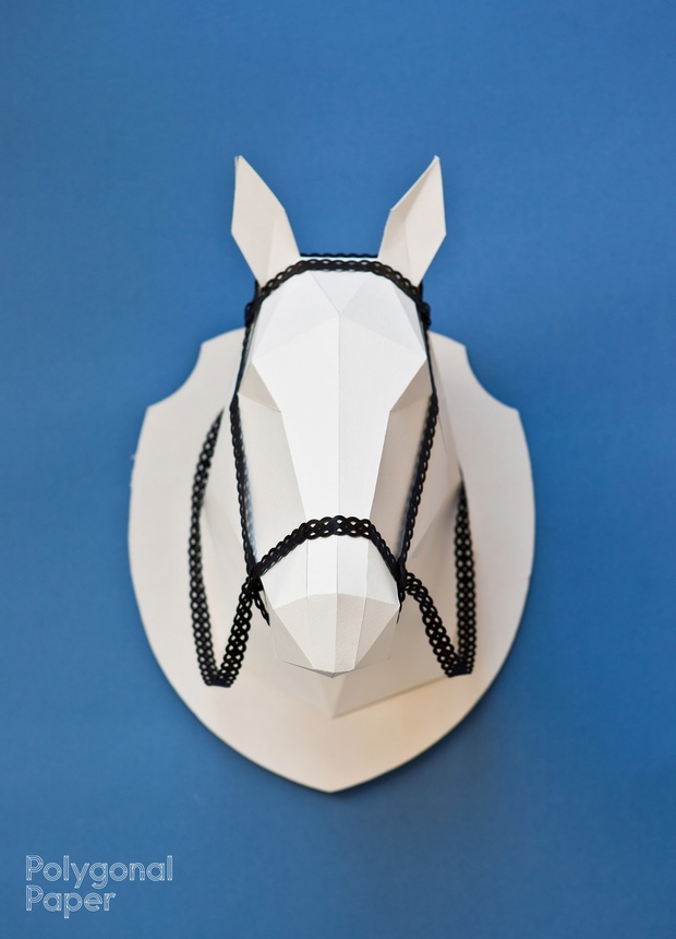 2D Horse Head Template DIY