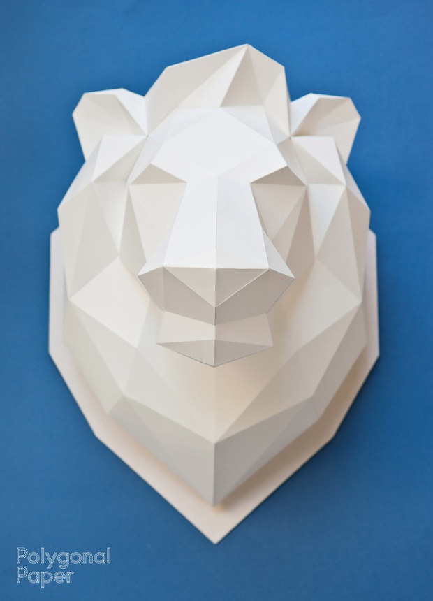 2D Lion's Head Template RUS/ENG/ESP/FRA