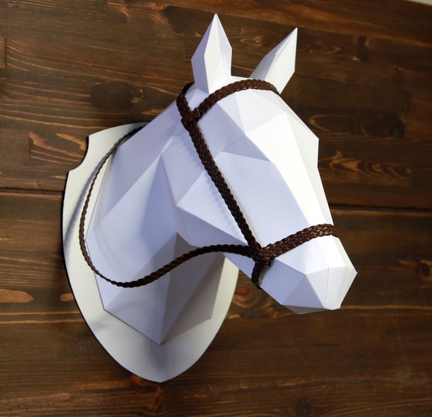 2D Horse Head Template DIY