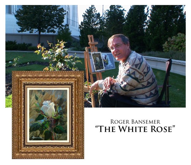 The White Rose - Painting demonstration by Roger Bansemer