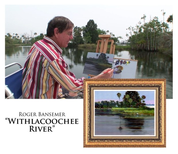 Withlacoochee River - Painting demonstration by Roger Bansemer