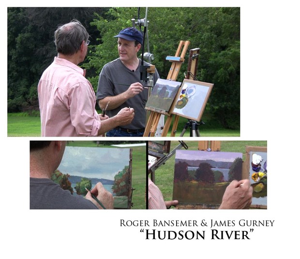Hudson River - Painting demonstration by Roger Bansemer & James Gurney
