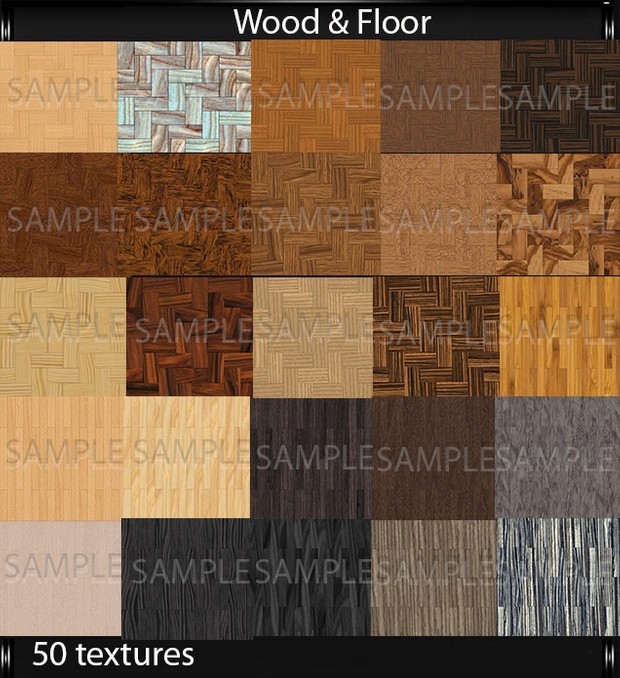 Wood & Floor (50 textures PNG)