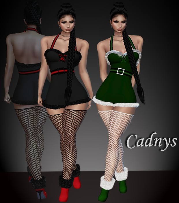 Cadnys Dress & Boots W/Stocking