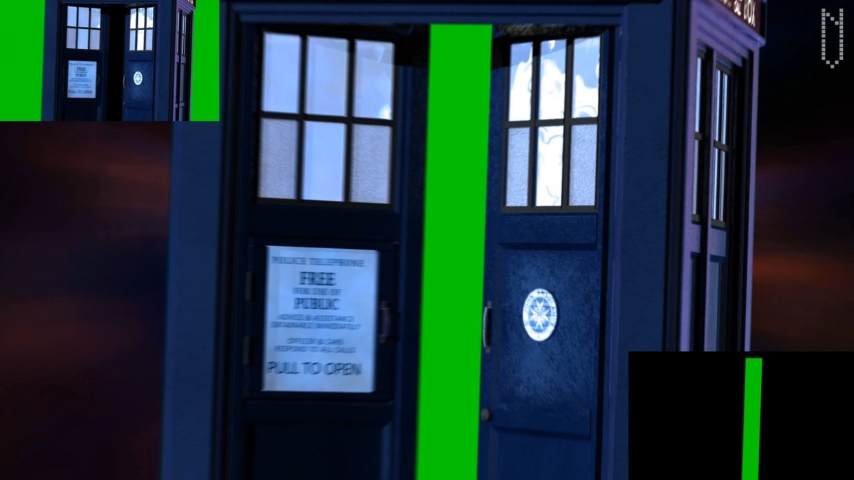 Tardis Green Screen Entrance