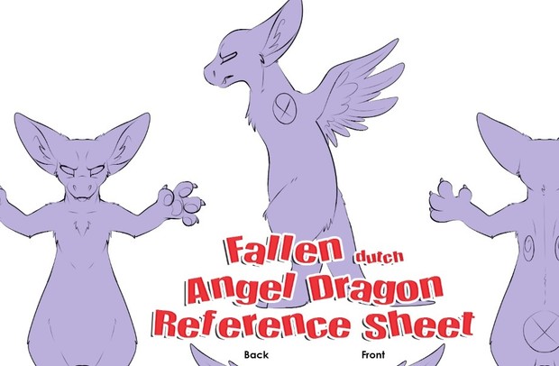 Fallen Angel Dragon Reference Sheet