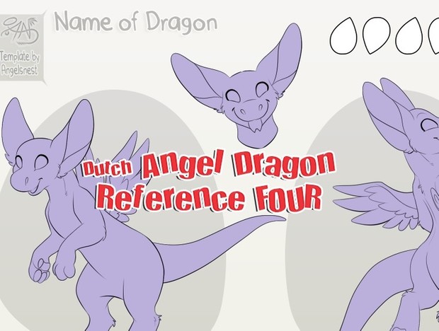 Angel Dragon Reference Sheet FOUR