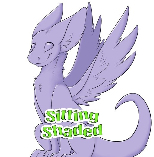 Sitting Template ( shaded )