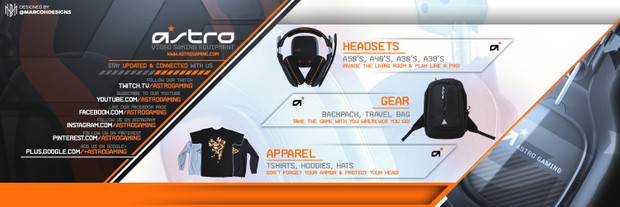 Astro Gaming Header PSD
