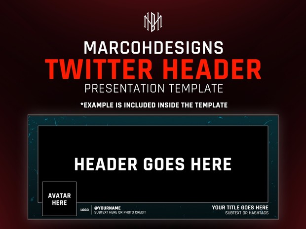 MarcoHDesigns Header Presentation Template