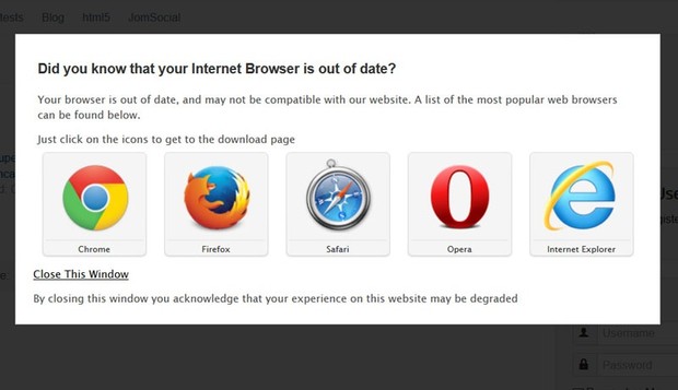 jQuery Browser Rejection 1.1.4