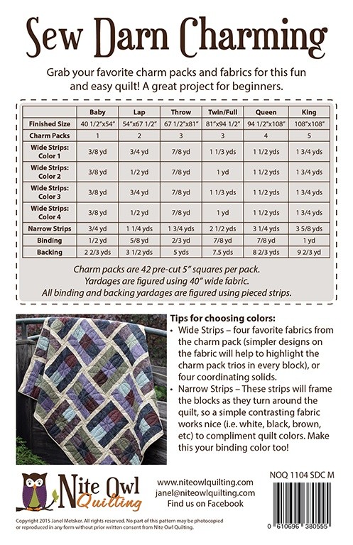Sew Darn Charming Quilt Pattern