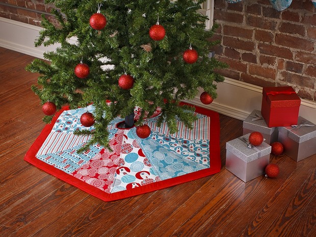Hexagon Tree Skirt Pattern