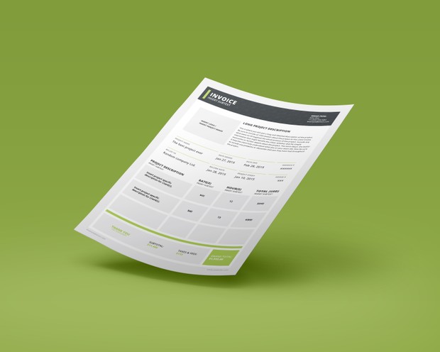 Designer Invoice templates (2x Styles)