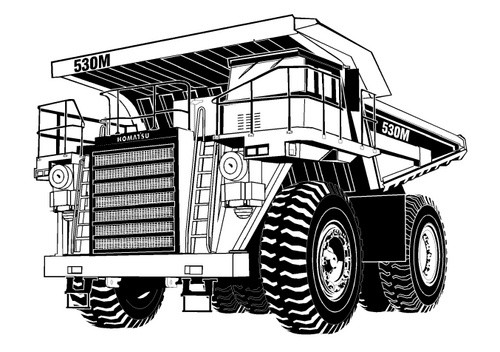 KOMATSU 530M DUMP TRUCK SERVICE REPAIR MANUAL + OPERATION & MAINTENANCE MANUAL