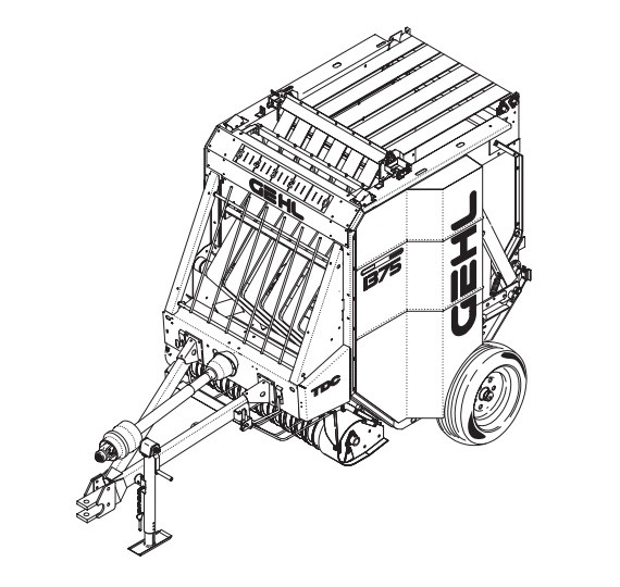 GEHL 1375 Variable Chamber Round Baler Parts Manual