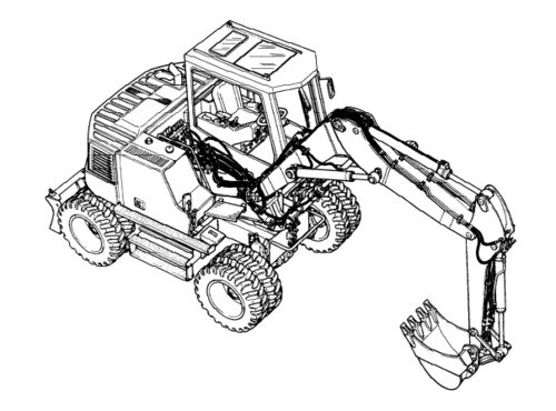 LIEBHERR R308 HYDRAULIC EXCAVATOR OPERATION & MAINTENANCE MANUAL