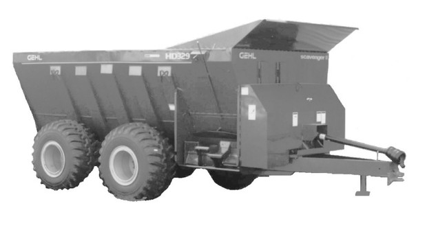 GEHL Scavenger II 329 Agricultural Spreader & HD329 Industrial Waste Spreader Parts Manual