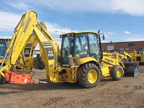 KOMATSU WB156-5, WB156PS-5 BACKHOE LOADER SERVICE REPAIR MANUAL + OPERATION & MAINTENANCE MANUAL