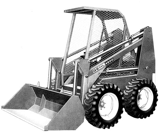 GEHL 4000 Series HL4300 HL4500 HL4600 HL4700 Skid Steer Loader Parts Manual