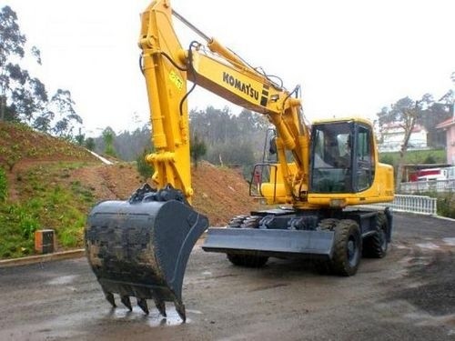 KOMATSU PW170ES-6K WHEELED EXCAVATOR SERVICE REPAIR MANUAL + OPERATION & MAINTENANCE MANUAL