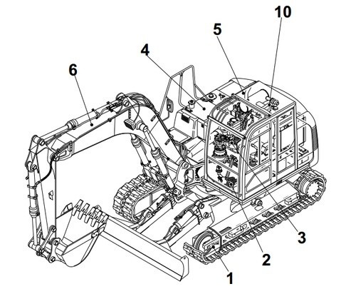 Takeuchi TB1140 Hydraulic Excavator Service Repair Manual