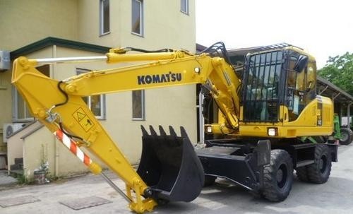 KOMATSU PW140-7 WHEELED EXCAVATOR SERVICE REPAIR MANUAL
