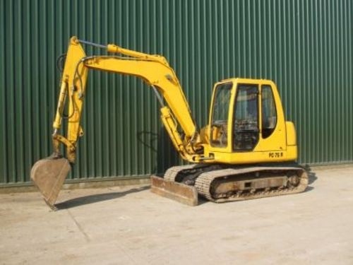 KOMATSU PC75R-2 HYDRAULIC EXCAVATOR SERVICE REPAIR MANUAL + OPERATION & MAINTENANCE MANUAL