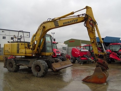 KOMATSU PW150ES-6K WHEELED EXCAVATOR SERVICE REPAIR MANUAL + OPERATION & MAINTENANCE MANUAL