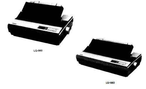 Epson LQ-860 / LQ-1060 Terminal Printer Service Repair Manual